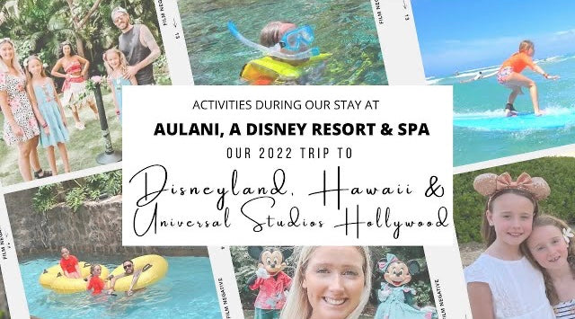 Load video: Aulani activity Vlog