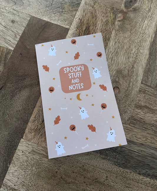 Cute Halloween Notebook: Spooky Stuff & Notes