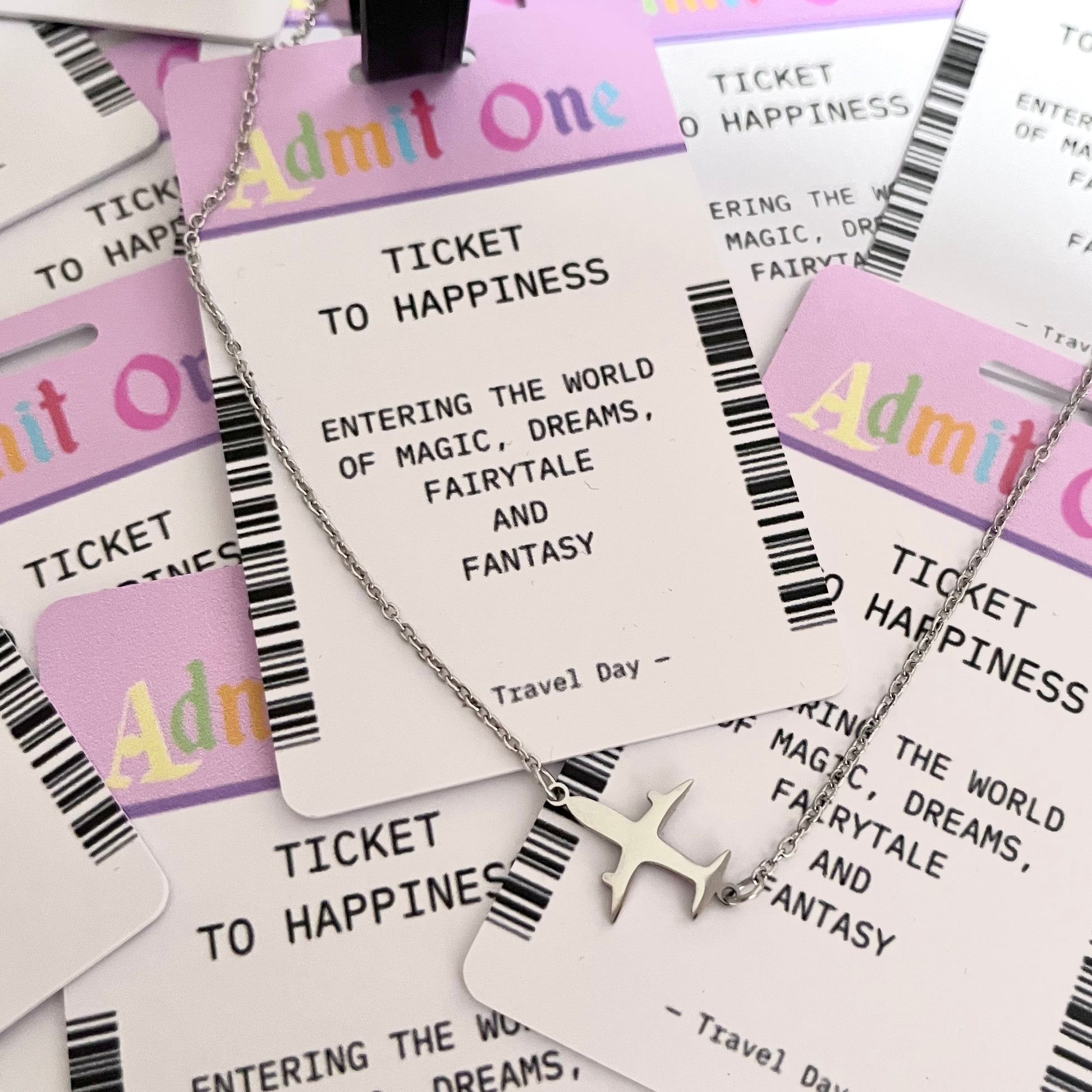 Magical Travel Day Range Luggage Tags Necklaces