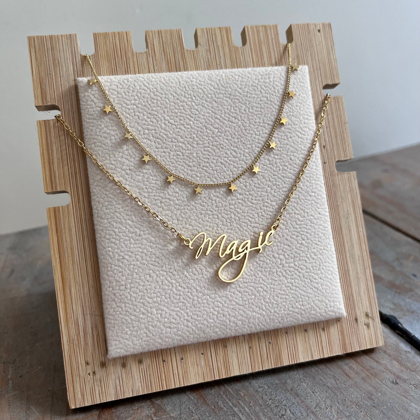 Magic Stack Necklace: Gold, Silver - Making It Magical