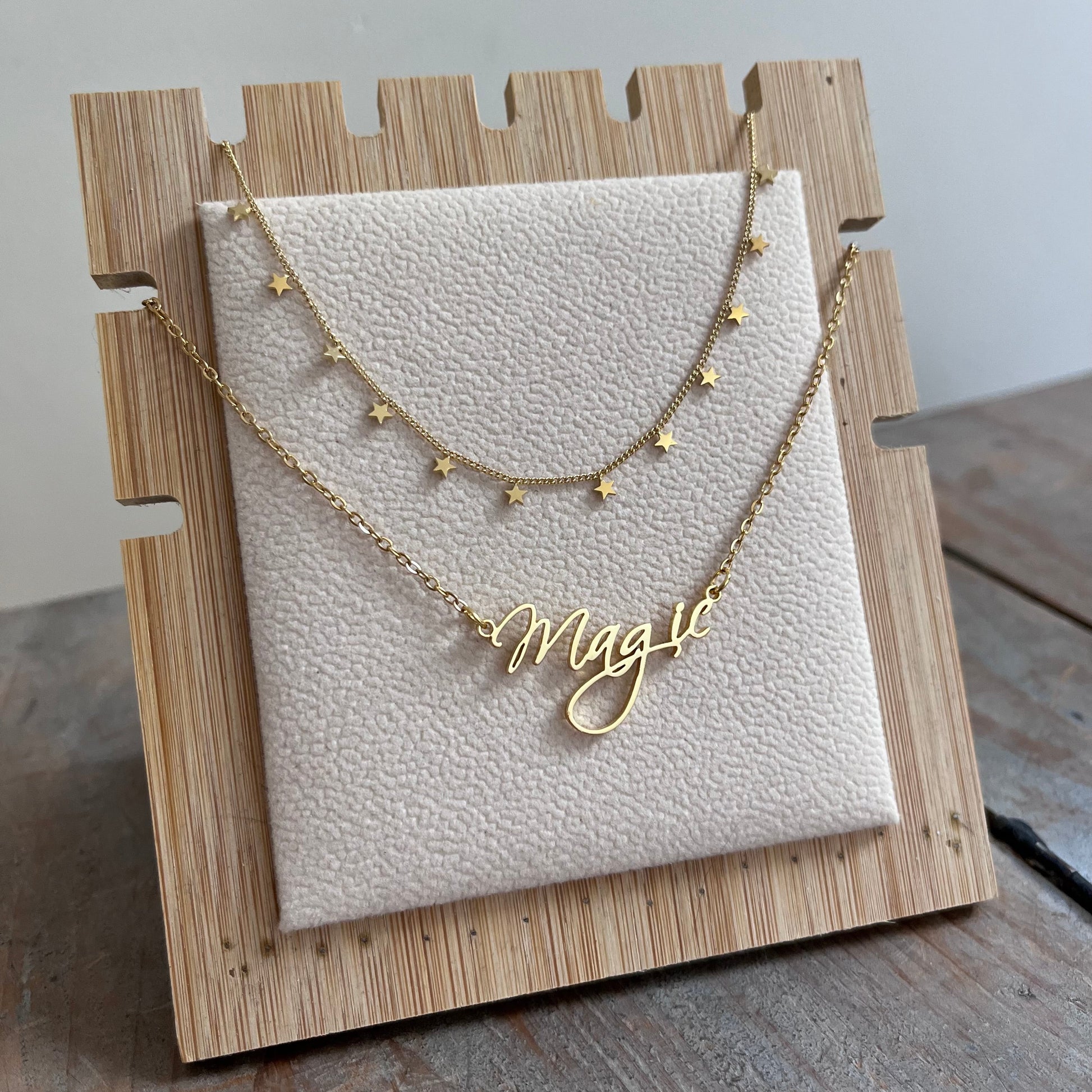 Magic Stack Necklace: Gold, Silver - Making It Magical