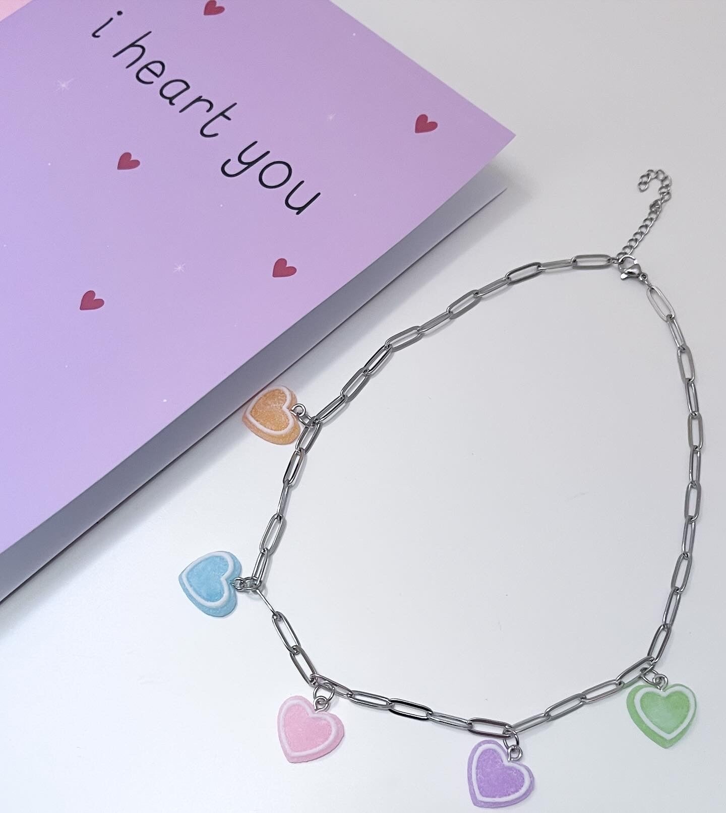 U R Sweet Necklace | Candy Heart Necklace | Kawaii Jewellery - Making It Magical